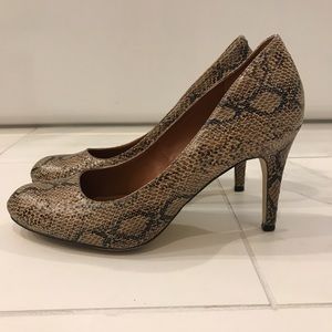 Banana Republic Snake Print Heels